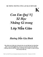Tài liệu Con Em Quý Vị Sẽ Học Những Gì trong Lớp Mẫu Giáo doc