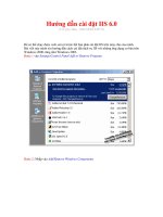 Tài liệu Hướng dẫn cài đặt IIS 6.0 pdf