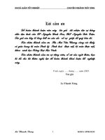 Một số dẫn liệu về chất lượng nước và thành phần loài tảo lục [chlorophyta] trong các ao nuôi cá ở các trại cá yên lý, huyện diễn châu   nghệ an luận văn tốt nghiệp đại học 