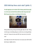 Tài liệu CEO thất bại theo cách nào? (phần 1) doc