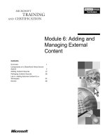 Tài liệu Module 6: Adding and Managing External Content doc