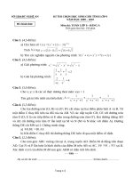 Bài giảng Đề và đáp án HSG Tỉnh 2010