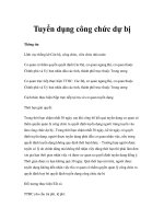 Tài liệu Tuyển dụng công chức dự bị doc