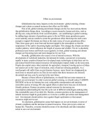 Tài liệu Effect on environment ppt