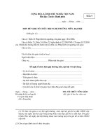 Tài liệu Đơn đề nghị tổ chức hội nghị thường niên pdf