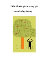 Tài liệu Điều tiết sản phẩm trong giai đoạn khủng hoảng pdf