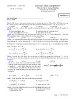 Tài liệu Bộ đề ôn thi tốt nghiệp hệ phân ban môn lý đề 2 pdf