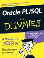 Tài liệu Oracle PL/SQL For Dummies P1 doc