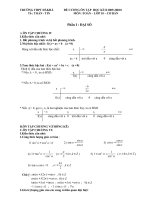 Tài liệu de cuong on tap toan HK II - 10B