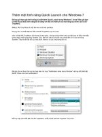 Tài liệu Thêm một tính năng Quick Launch cho Windows 7 ppt