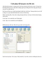 Phục hồi lại pass của file nén winrar