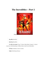 Tài liệu The Incredibles – Part 1 doc