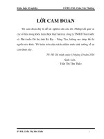 Thực trạng tình hình quản lý tài sản và vốn tại công ty TNHH thoát nước & phát triển đô thị tỉnh bà rịa   vũng tàu 