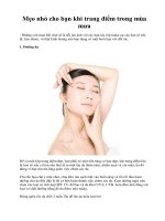 Tài liệu Mẹo nhỏ cho bạn khi trang điểm trong mùa mưa doc