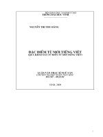 Đặc điểm từ mới tiếng việt (qua khảo sát từ điển từ mới tiếng việt) 