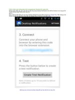 Cách nhận các thông báo trên smartphone android từ máy tính 
