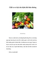 Tài liệu Chất xơ có lợi cho bệnh đái tháo đường ppt