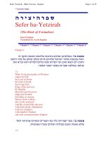 Tài liệu Sefer ha-Yetzirah pptx