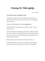 Tài liệu Kinh tế vĩ mô - Chương 10: Thất nghiệp docx