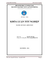 Hoàn thiện công tác kế toán doanh thu, chi phí và xác định kết quả kinh doanh tại công ty cổ phần thương mại thái giang 