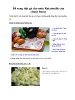 Tài liệu Bổ sung thịt gà cho món Ratatouille của chuột Remy pptx