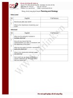 Tài liệu Lập kế hoạch ( Planning and Strategy ) doc
