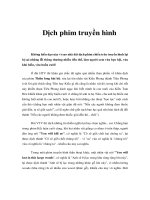 Tài liệu Dịch phim truyền hình pptx