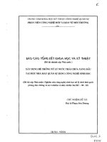 Xây dựng hệ thống xử lý nước thải chứa xăng dầu tại một nhà máy quân sự bằng công nghệ sinh học 