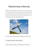 Tài liệu Những lầm tưởng về thành công doc