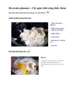 Tài liệu Brownies phomat – Chỉ nghe thôi cũng thấy thèm doc