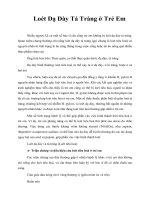 Tài liệu Loét Dạ Dày Tá Tràng ở Trẻ Em doc