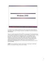 Tài liệu Windows 2000 pptx