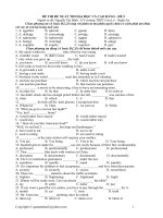 Tài liệu Đề thi thử CĐ ĐH năm 2010 môn Anh văn mã đề 05 ppt