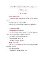 Tài liệu ÔN THI TỐT NGHIỆP CHẨN ĐOÁN LÂM SÀNG (PHẦN 10) pdf