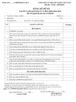 Tài liệu Bảng kê 614 - Hồ sơ giải quyết chế độ hưu trí điều chỉnh nhân thân người bảo lưu pdf