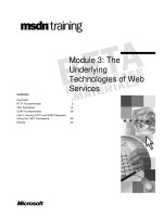 Tài liệu Module 3: The Underlying Technologies of Web Service pptx