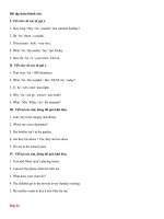 Bài giảng BT hoàn thành câu