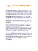 Tài liệu Bảy cái nhất của chùa Hà Nội doc