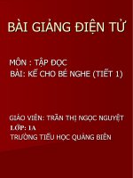 Gián án KỂ CHO BÉ NGHE ( T 1)