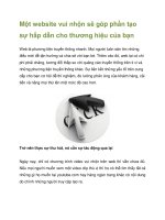 Tài liệu Một website vui nhộn sẽ góp phần tạo sự hấp dẫn cho thương hiệu của bạn docx