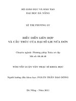 Biểu diễn liên hợp và cấu trúc của đại số lie nửa đơn 