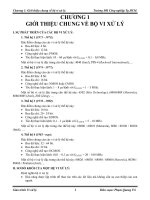 Tài liệu Chương 1: Giới thiệu chung về bộ vi xử lý docx