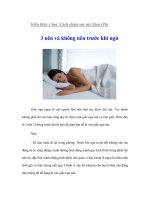 Tài liệu Kiến thức y học: Cách chăm sóc sức khỏe (P6) doc