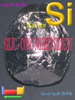 Bài giảng Silic-công nghiệp silicat
