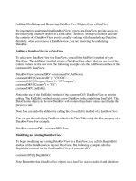 Tài liệu Adding, Modifying, and Removing DataRowView Objects from a DataView docx