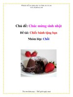 Tài liệu Chủ đề: Chúc mừng sinh nhật - Đề tài: Chiếc bánh tặng bạn - Nhóm lớp: Chồi pdf