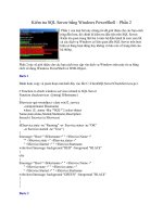 Tài liệu Kiểm tra SQL Server bằng Windows PowerShell – Phần 2 docx