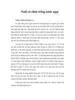 Tài liệu Nuôi cá chim trắng nước ngọt docx