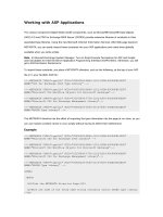 Tài liệu Working with ASP Applications ppt