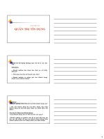 Tài liệu Quản trị tín dụng ppt